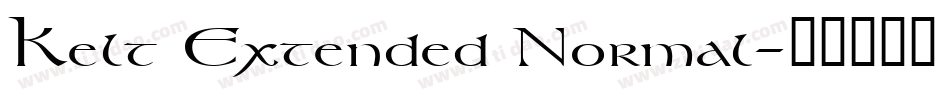 Kelt Extended Normal字体转换